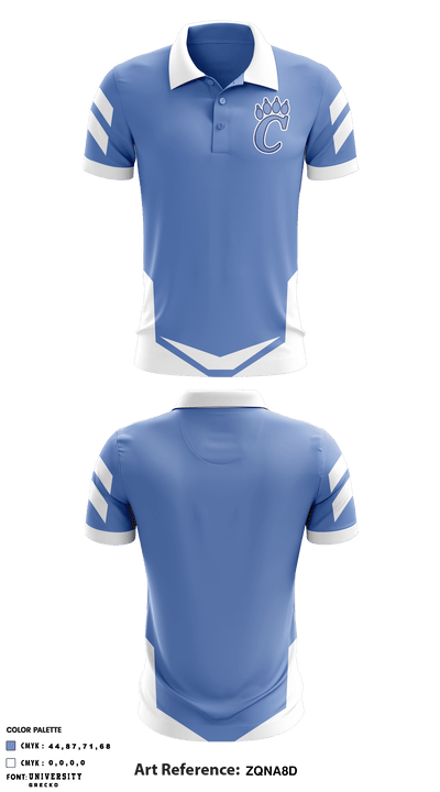 Chesapeake High School Golf 20187706 Short Sleeve Performance Polo - 1