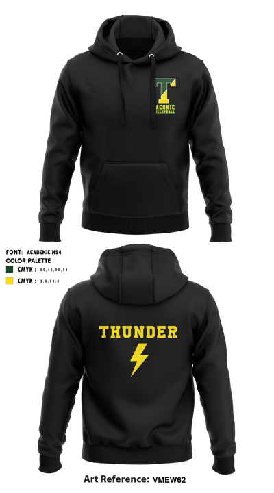 Taconic High School Volleyball 26091009 Hoodie - 5