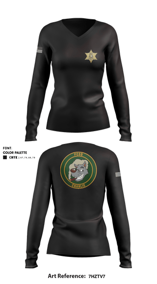 Women's Long Sleeve Vneck Shirt, , Police, Teamtime, Team time, sublimation, custom sports apparel, team uniforms, spirit wear, spiritwear, sports uniforms, custom shirts, team store, custom team store, fundraiser sports, apparel fundraiser