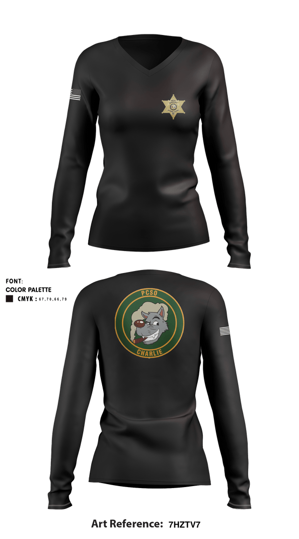 Women's Long Sleeve Vneck Shirt, , Police, Teamtime, Team time, sublimation, custom sports apparel, team uniforms, spirit wear, spiritwear, sports uniforms, custom shirts, team store, custom team store, fundraiser sports, apparel fundraiser