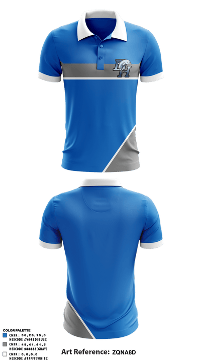 Dana Hills Dolphins 47693622 Short Sleeve Performance Polo - 1