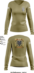 49th MDB A Co MP 78461130 Women's Long Sleeve V-neck Shirt - 2
