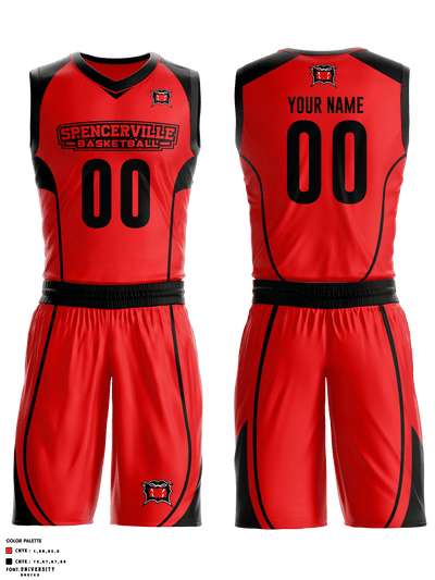Spencerville High School Basketball 58462228 Basketball Uniform - 1