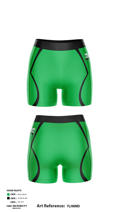 Monahans High School Volleyball 96886197 Women's Compression Shorts - 2