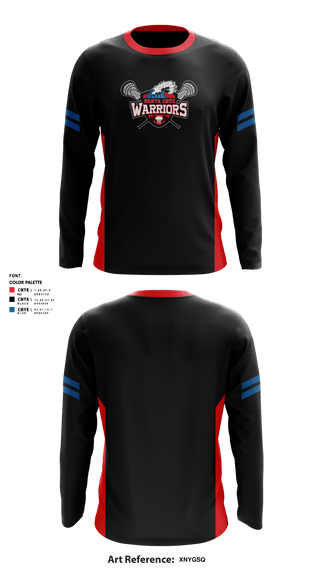 Long Sleeve Shooting Shirt, Santa Cruz Warriors Lacrosse, Men's Lacrosse, Teamtime, Team time, sublimation, custom sports apparel, team uniforms, spirit wear, spiritwear, sports uniforms, custom shirts, team store, custom team store, fundraiser sports, apparel fundraiser