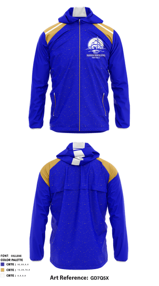 Windbreaker, Barrow High School football, Football, Teamtime, Team time, sublimation, custom sports apparel, team uniforms, spirit wear, spiritwear, sports uniforms, custom shirts, team store, custom team store, fundraiser sports, apparel fundraiser
