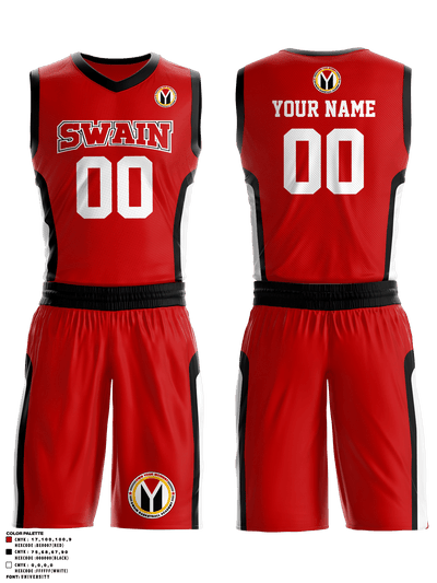 Swain Basketball Academy 77002420 Basketball Uniform - 1