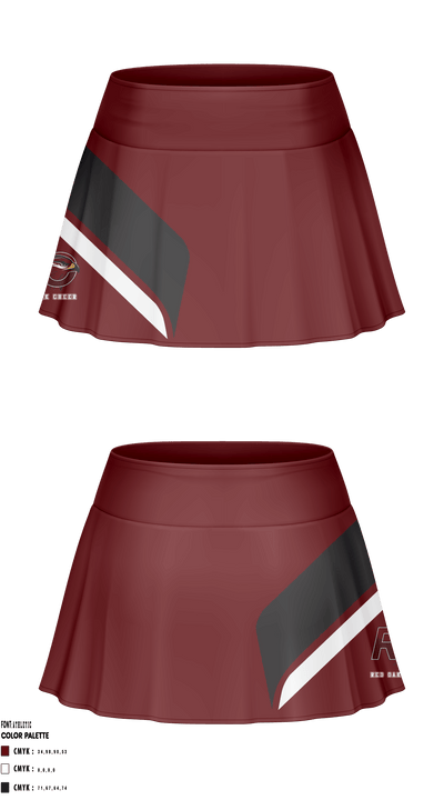 Red Oak High School Cheer 75416975 Lacrosse Skort - 1