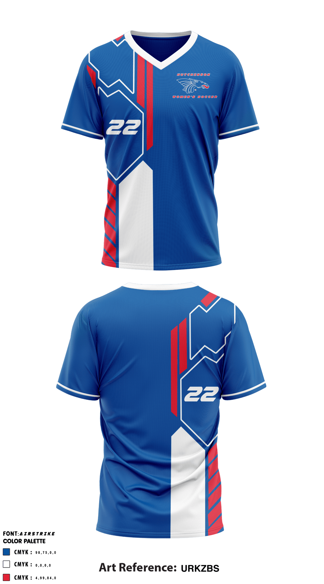 blue red white sports jersey template for team uniforms and Soccer