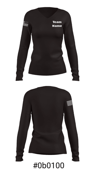 Women's Long Sleeve Vneck Shirt, , Marines, Teamtime, Team time, sublimation, custom sports apparel, team uniforms, spirit wear, spiritwear, sports uniforms, custom shirts, team store, custom team store, fundraiser sports, apparel fundraiser