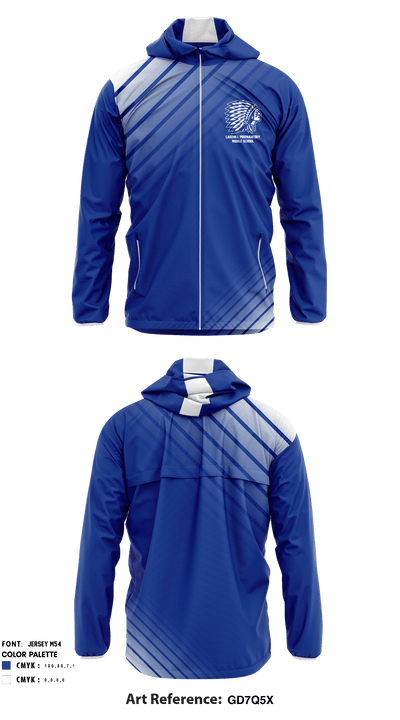 Lakehill Preparatory Middle School Cross Country 25453411 Windbreaker - 1