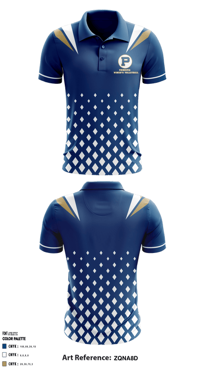 Principia College Women's Volleyball 48860695 Short Sleeve Performance Polo - 1