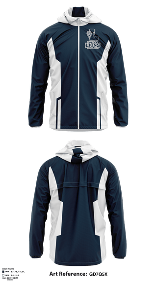 Windbreaker, Luella Lions Flag Football, School Spirit Store, Teamtime, Team time, sublimation, custom sports apparel, team uniforms, spirit wear, spiritwear, sports uniforms, custom shirts, team store, custom team store, fundraiser sports, apparel fundraiser