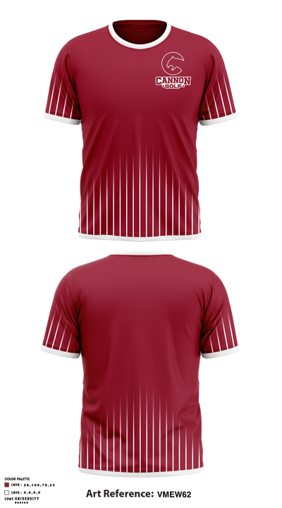 Cannon School Golf 65419322 Short Sleeve Performance Shirt - 1