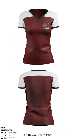 Women's Short Sleeve Vneck Shirt, Mt. San Antonio College Softball, Softball, Teamtime, Team time, sublimation, custom sports apparel, team uniforms, spirit wear, spiritwear, sports uniforms, custom shirts, team store, custom team store, fundraiser sports, apparel fundraiser