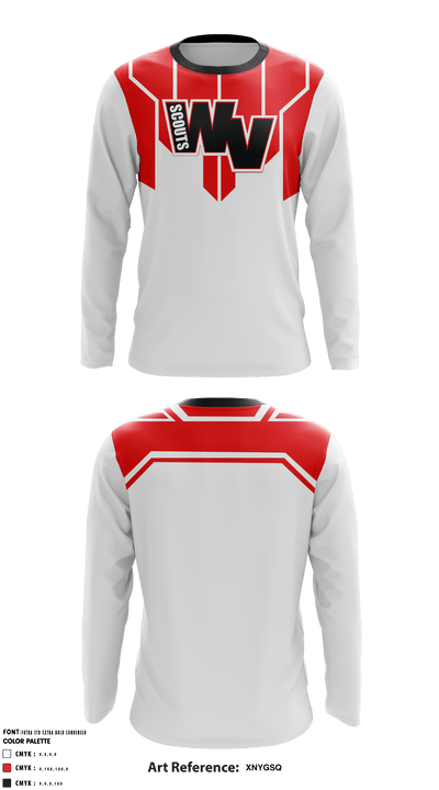 West Valley Scouts 82143538 Long Sleeve Performance Shirt - 3