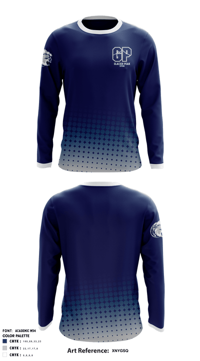 Glacier Peak High School Diving 28554471 Long Sleeve Performance Shirt - 1