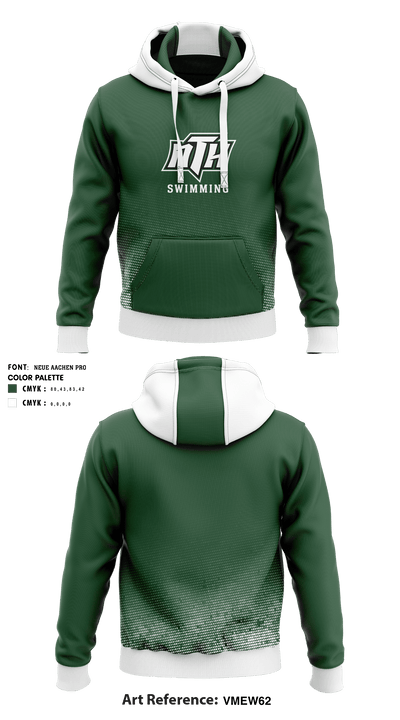 North Hall High School Swimming 67249085 Hoodie - 2