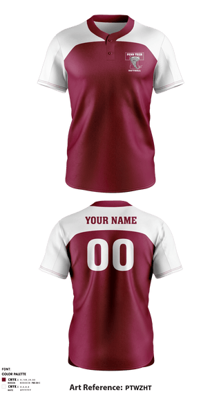 Two Button Softball Jersey, Camden County Technical High School-Pennsauken Campus Softball, Softball, Teamtime, Team time, sublimation, custom sports apparel, team uniforms, spirit wear, spiritwear, sports uniforms, custom shirts, team store, custom team store, fundraiser sports, apparel fundraiser