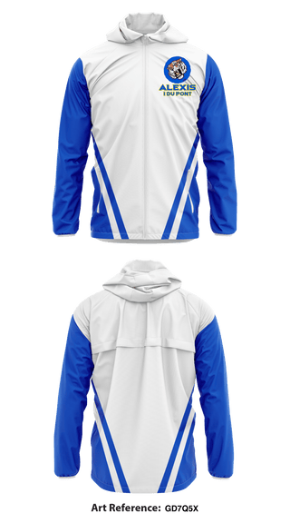 Windbreaker, Alexis I Du Pont lacrosse, Women's Lacrosse, Teamtime, Team time, sublimation, custom sports apparel, team uniforms, spirit wear, spiritwear, sports uniforms, custom shirts, team store, custom team store, fundraiser sports, apparel fundraiser