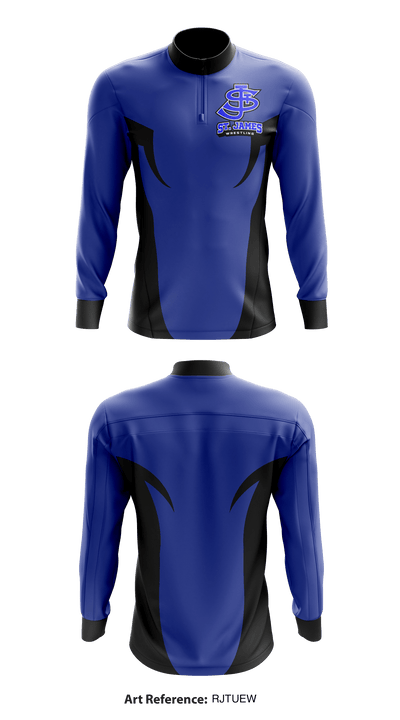 St James High School Wrestling 41690712 Quarter Zip Jacket - 1