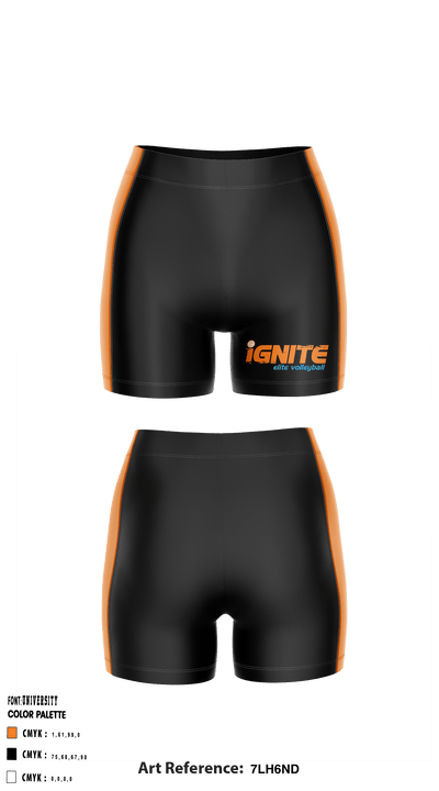 Ignite Elite Volleyball 93841620 Women's Compression Shorts - 2png