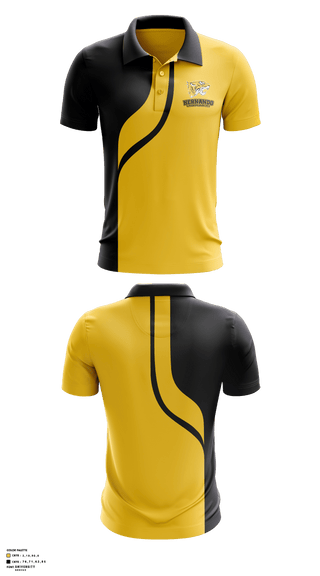 cross country polo shirts Hernando Cross Country Performance Polo Adult Large / Premium