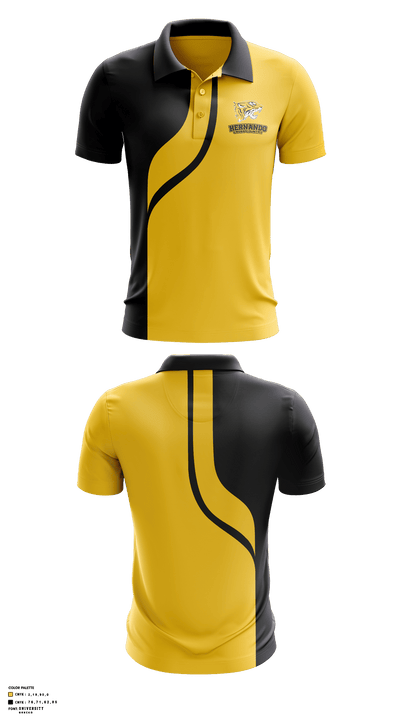 Hernando High School Cross Country 34767587 Short Sleeve Performance Polo - 1