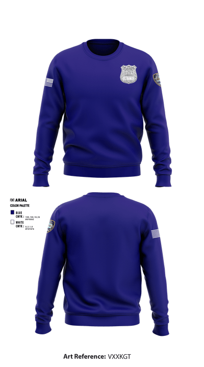 NEW YORK PEACE OFFICERS 85014548 Crew Neck Sweatshirt - 1