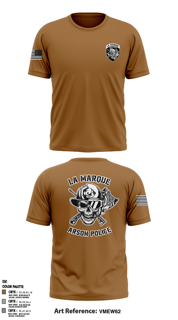 Short Sleeve Performance Shirt, La Marque Arson Police, , Teamtime, Team time, sublimation, custom sports apparel, team uniforms, spirit wear, spiritwear, sports uniforms, custom shirts, team store, custom team store, fundraiser sports, apparel fundraiser