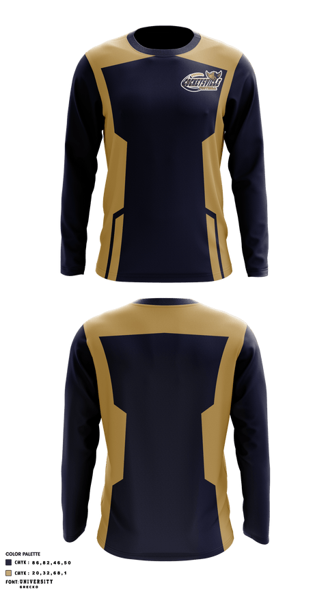 Long Sleeve Performance Shirt, Cockeysville Eagles Football, Football, Teamtime, Team time, sublimation, custom sports apparel, team uniforms, spirit wear, spiritwear, sports uniforms, custom shirts, team store, custom team store, fundraiser sports, apparel fundraiser