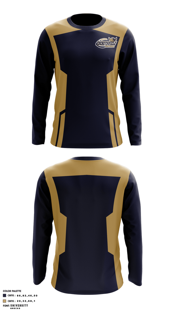 Long Sleeve Performance Shirt, Cockeysville Eagles Football, Football, Teamtime, Team time, sublimation, custom sports apparel, team uniforms, spirit wear, spiritwear, sports uniforms, custom shirts, team store, custom team store, fundraiser sports, apparel fundraiser