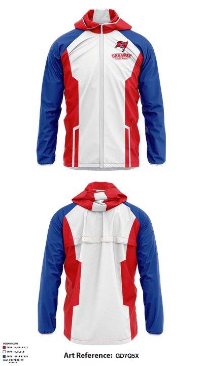 Garaway High School Football 43354261 Windbreaker - 1