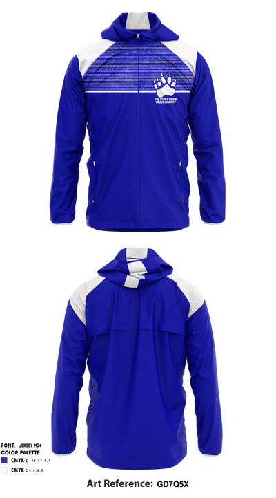 The Stony Brook School Cross Country 88084851 Windbreaker - 1