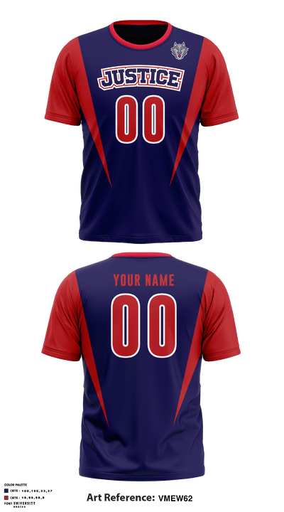 Justice High School Volleyball 83967563 Short Sleeve Performance Shirt - 1