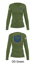 Oregon Wing CAP 9420662 Women's Long Sleeve V-neck Shirt - 40
