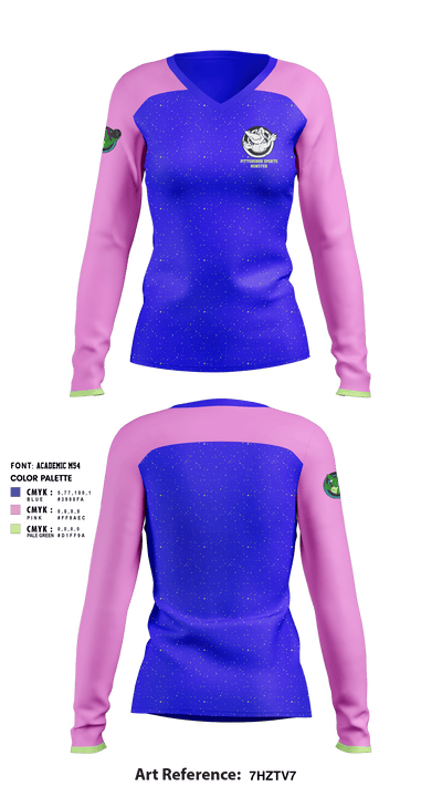 Saturday Special 9224102 Women's Long Sleeve V-neck Shirt - 1
