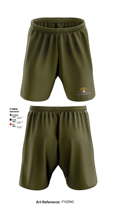 C Co, 2-70th AR, 2 ABCT, 1 ID 35817119 Athletic Shorts With Pockets - 1