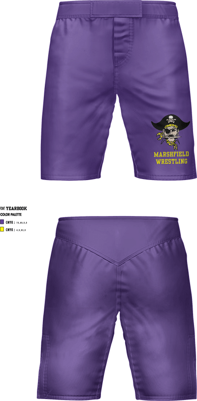 Marshfield High School Wrestling 37612637 Fight Shorts - 1