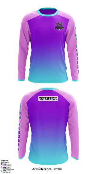 Long Sleeve Performance Shirt, Half Senders, E-Sports, Teamtime, Team time, sublimation, custom sports apparel, team uniforms, spirit wear, spiritwear, sports uniforms, custom shirts, team store, custom team store, fundraiser sports, apparel fundraiser