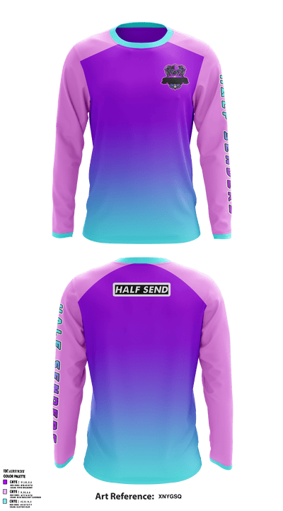 Half Senders 22508003 Long Sleeve Performance Shirt - 1
