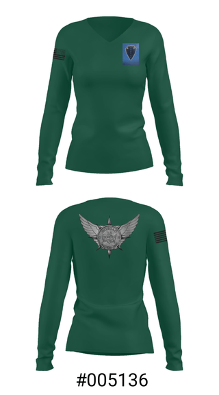 Women's Long Sleeve Vneck Shirt, , Police, Teamtime, Team time, sublimation, custom sports apparel, team uniforms, spirit wear, spiritwear, sports uniforms, custom shirts, team store, custom team store, fundraiser sports, apparel fundraiser
