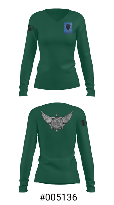 BORTAC 82435111 Women's Long Sleeve V-neck Shirt - 19