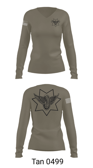Women's Long Sleeve Vneck Shirt, , Police, Teamtime, Team time, sublimation, custom sports apparel, team uniforms, spirit wear, spiritwear, sports uniforms, custom shirts, team store, custom team store, fundraiser sports, apparel fundraiser
