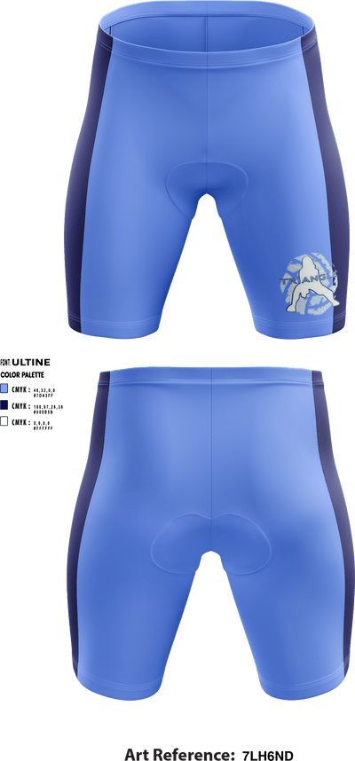Triangle Volleyball Club 52610257 Men's Compression Shorts - 1