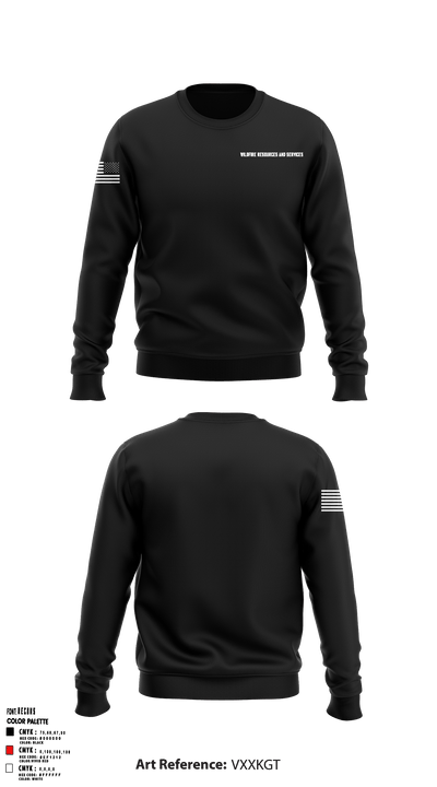Wildfire resources and services 80299413 Crew Neck Sweatshirt - 1