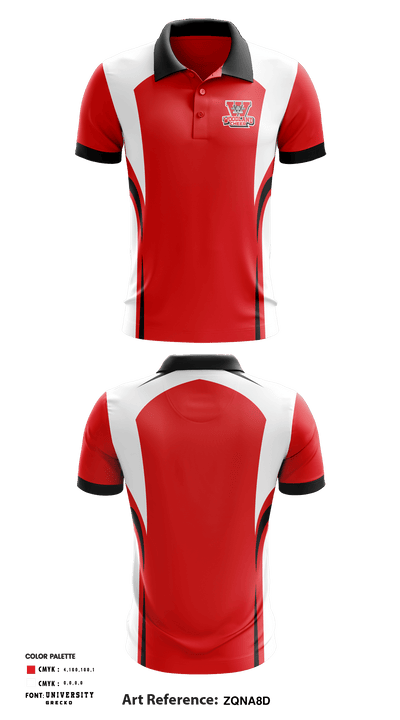 Woodland High School Cheer 1987652 Short Sleeve Performance Polo - 1