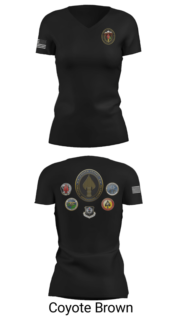 Women's Short Sleeve Vneck Shirt, , Army, Teamtime, Team time, sublimation, custom sports apparel, team uniforms, spirit wear, spiritwear, sports uniforms, custom shirts, team store, custom team store, fundraiser sports, apparel fundraiser