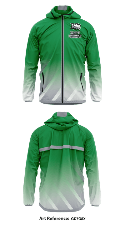 West Brunswick Soccer 55010049 Windbreaker - 1