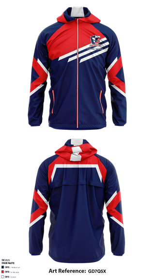 Windbreaker, Veterans Memorial High School, School Spirit Store, Teamtime, Team time, sublimation, custom sports apparel, team uniforms, spirit wear, spiritwear, sports uniforms, custom shirts, team store, custom team store, fundraiser sports, apparel fundraiser